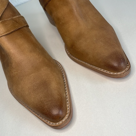 Free People Back Loop Leather Ankle Boot NWOB Size 8.5 - Picture 4 of 8